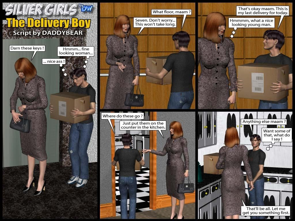 [Darkwaters] Delivery boy 3D Porn Comic