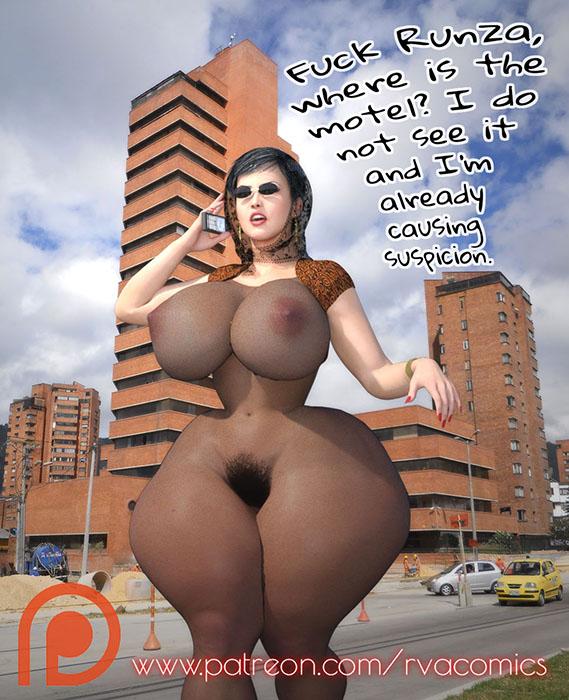 Hot babes with big ass from RVAComics 3D Porn Comic