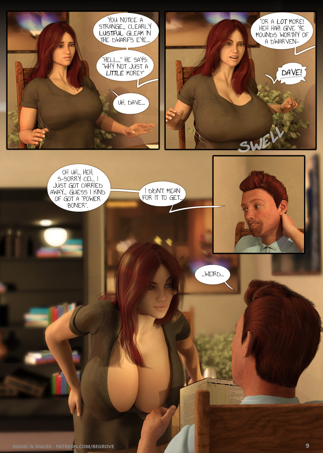 Magic and Maces by Begrove 3D Porn Comic