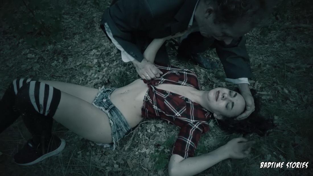 Halloween BDSM story in the forest with German teen Khadisha Latina PT 1